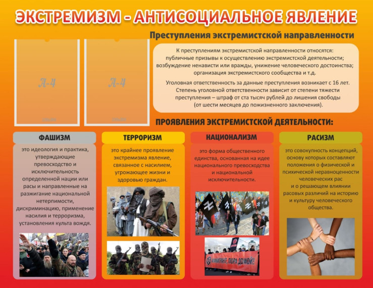 экстремизм-антисоциальное явление.
